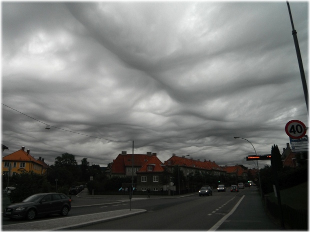 Nube mammatocumulus sobre Oslo